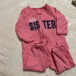 Carters footed onesie